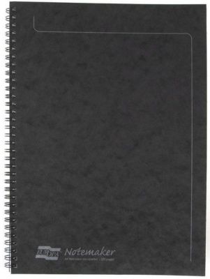 Блокнот "Clairefontaine Europa", A4, 60 листов, линейка, черный