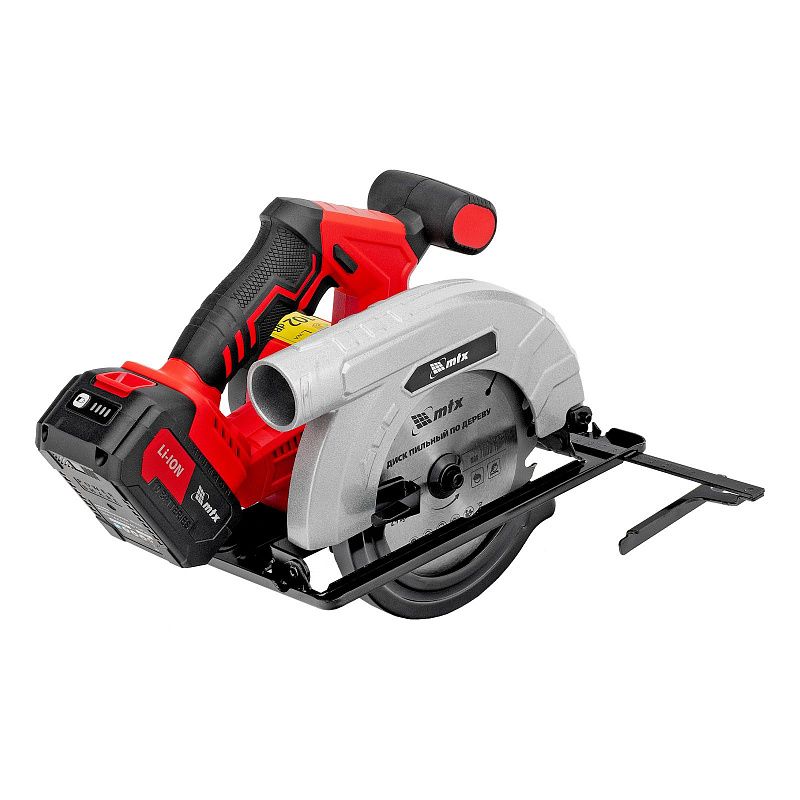 Пила циркулярная аккумуляторная CCSU-20-165, 165 мм, Li-Ion, 20 В MTX 27480