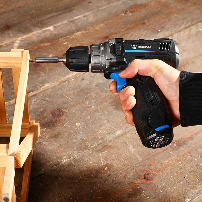 Дрель-шуруповерт аккумуляторная ZKCD12 084-1008 DEKO 084-1008