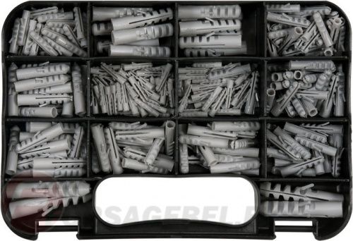 Набор пластмассовых дюбелей 266 пр. Yato YT-36502