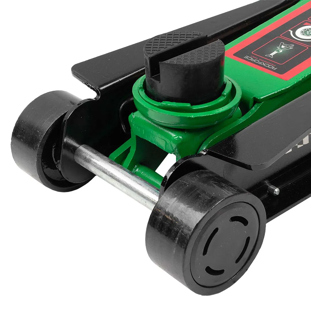 Домкрат подкатной гидравлический низкопрофильный 3 т, поворотная ручка 360°, 85-385 мм RockForce RF-TR8154