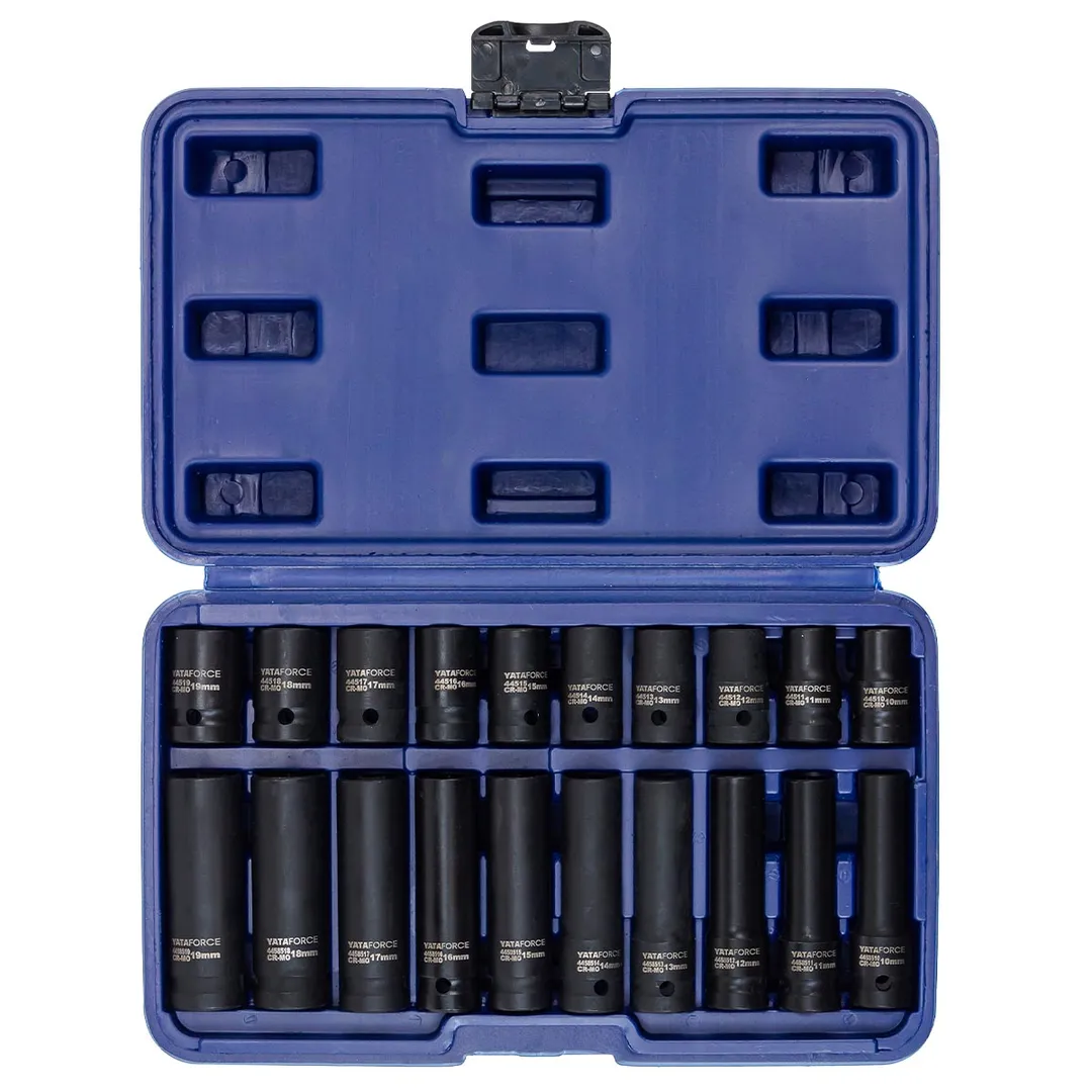 Набор торцевых головок 10-19 мм 20 пр, 1/2'' 6-гр YATAFORCE YF-4201-5K
