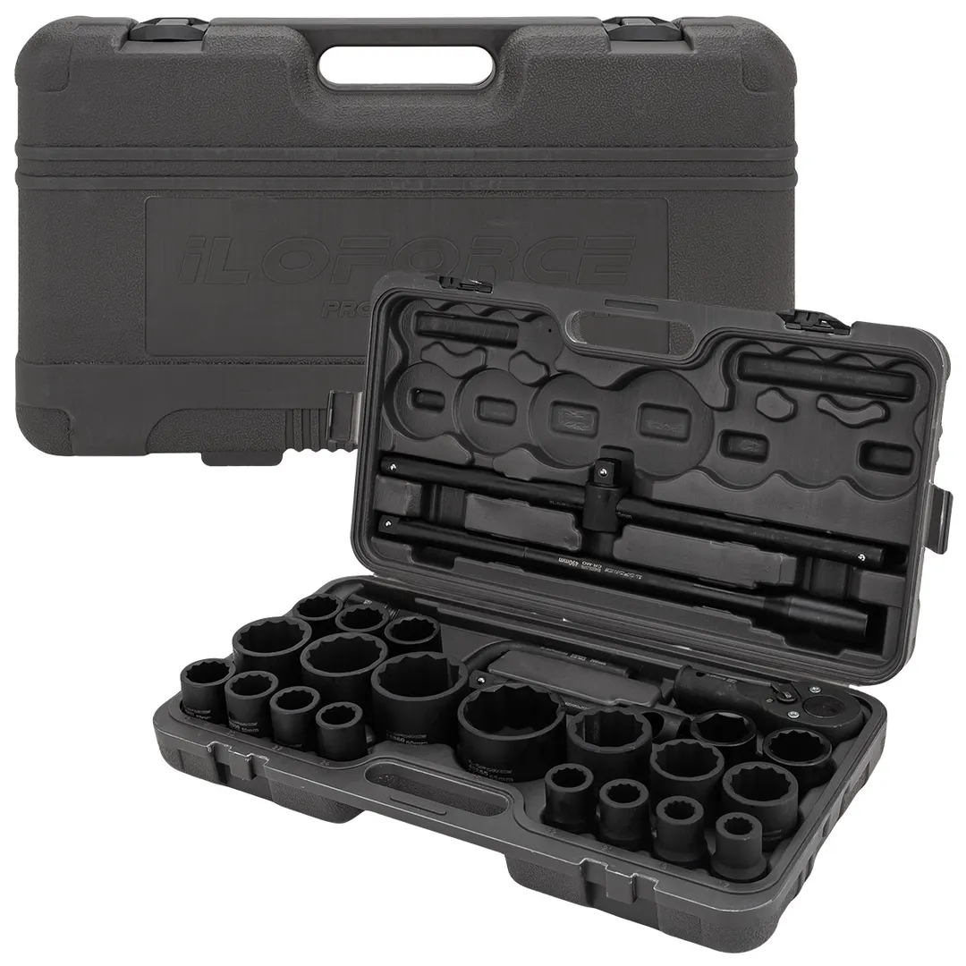 Набор инструментов ударных 26 пр, 3/4'', 1'' 12-гр. ILOforce IF-68262-9MPB