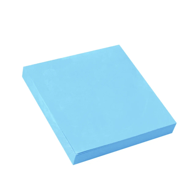 Бумага для заметок на клейкой основе "Yesli:", 75x75 мм, 100 листов, голубой пастель