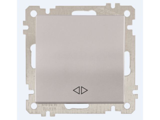 Выключатель промежуточный многопозиционный, скрытый, без рамки, пруж. зажим серебро, DARIA, MUTLUSA, 10 A, 250 V, IP 20 Mutlusan 2100 408 0182