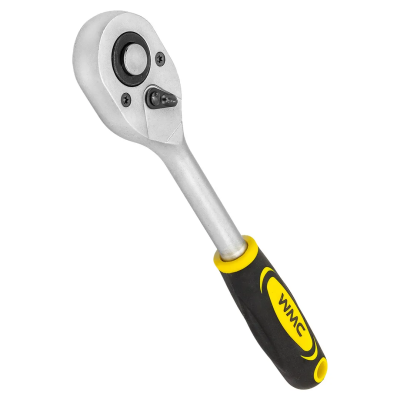 Трещотка реверсивная с резиновой ручкой 1/2'' 24 зуба WMC TOOLS WMC-80243