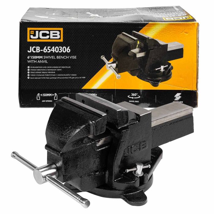 Тиски стальные поворотные с наковальней 6''-150 мм JCB JCB-6540306