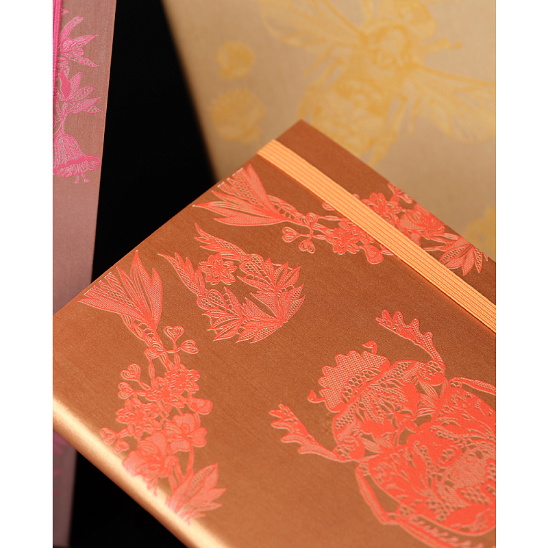 Блокнот "Lace beetle", А5, 96 листов, линейка, оранжевый