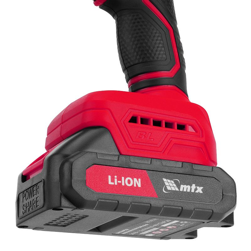 Дрель-шуруповерт аккумуляторная ударная бесщет. CIDS-BL-20, Li-Ion, 20 В MTX 26188