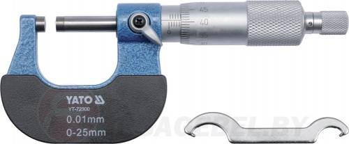 Микрометр 0-25 мм. Yato YT-72300