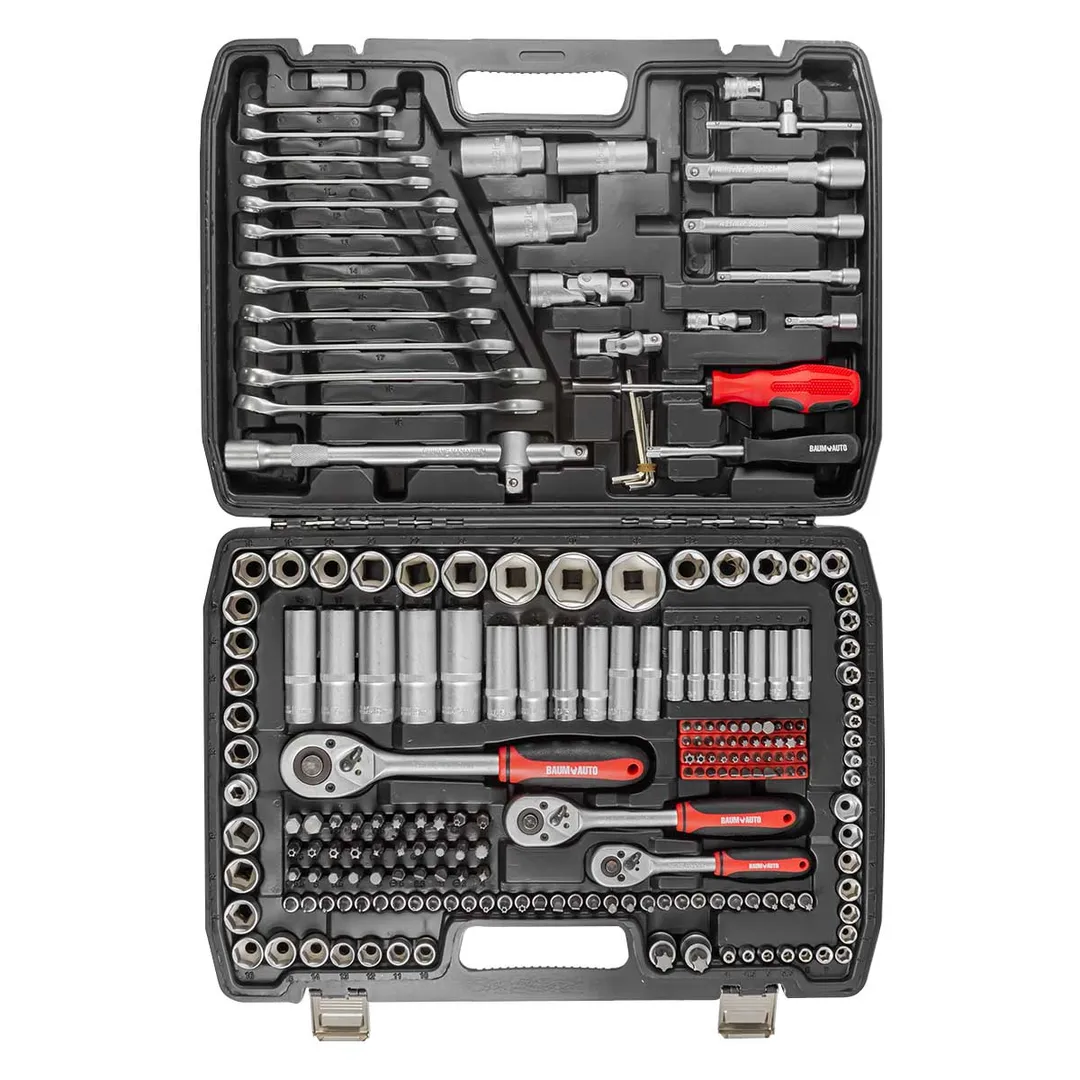 Набор инструментов 216 пр. 1/4'',3/8''&1/2'' 6-гр. BaumAuto BM-38841
