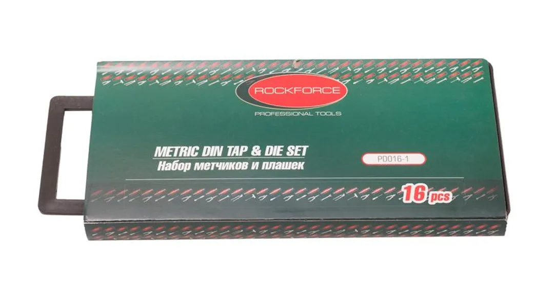 Набор метчиков и плашек метрических 16 пр RockForce RF-PD016-1