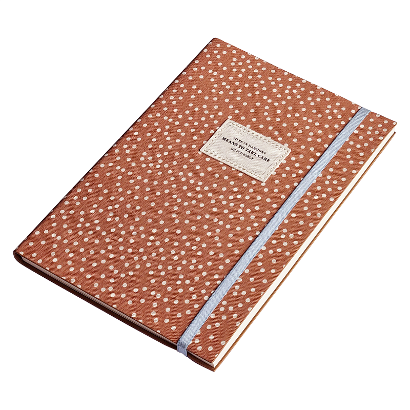 Ежедневник недатированный InFolio "Care", A5, 192 страницы, линованный, коричневый