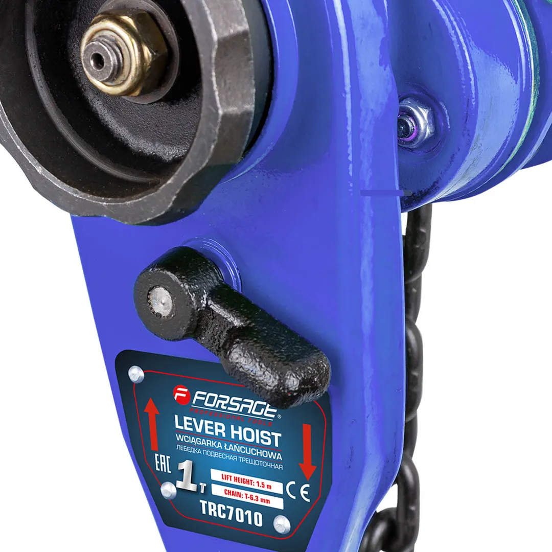 Таль цепная трещоточная 1 т, длина цепи - 1.5 м Forsage F-TRC7010