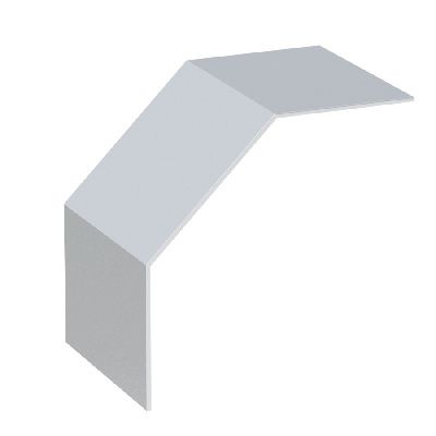 Крышка на угол 90 градусов вертикальный внешний лестничный усиленная 100x300 мм (2 мм) HDZ EKF kvoltp90100300-2-HDZ