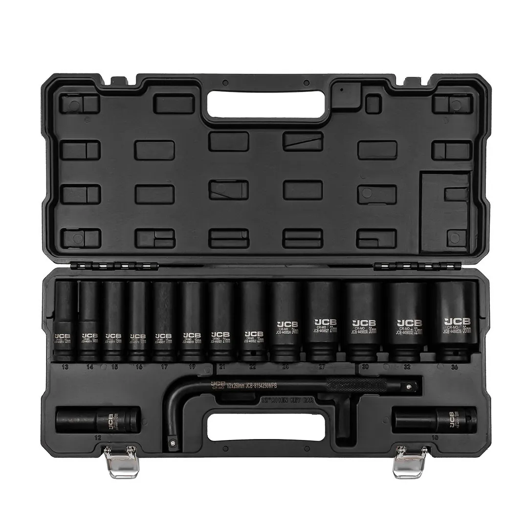 Набор инструментов ударных 16 пр., 1/2'' 6-гр JCB JCB-4166A-5MPB