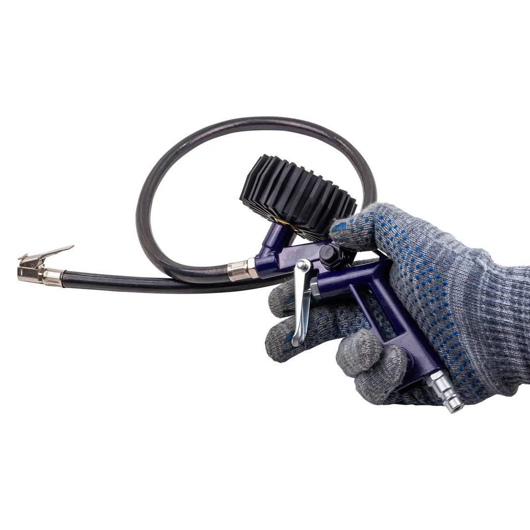 Пистолет для подкачки шин с манометром и шлангом YATAFORCE YF-STG-32