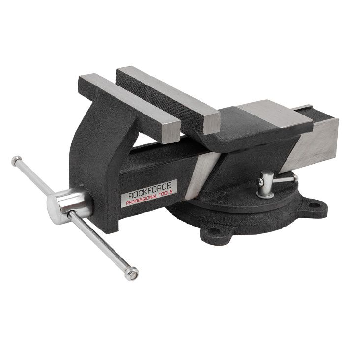 Тиски стальные поворотные с наковальней 3''-80 мм RockForce RF-6540803