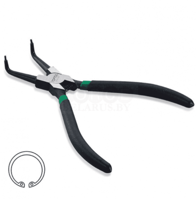 Съемник стопорных колец 305 мм 90° внутренний Toptul DCAC1212