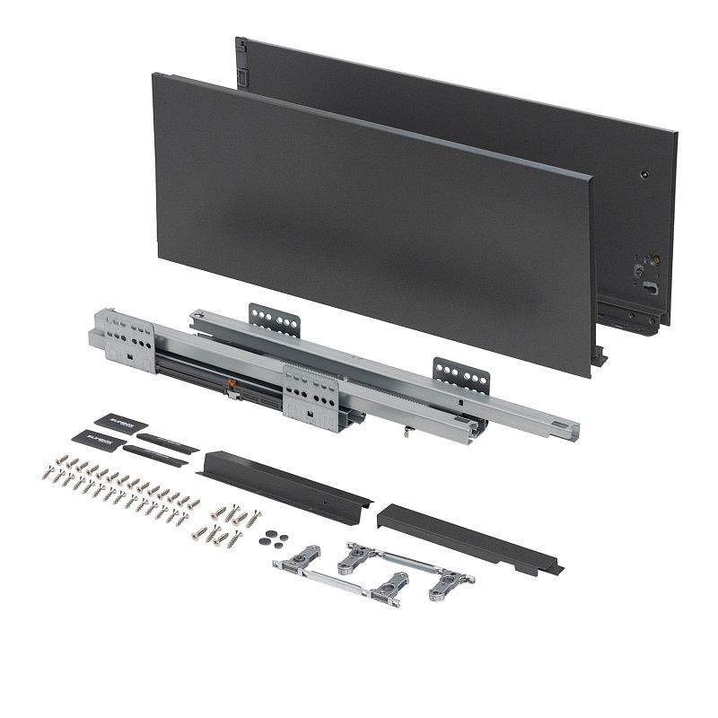 Система ящиков Evolution L-450 h199 графит SOFT CLOSE ДСП16мм SLIMBOX EVOLUTION 117780