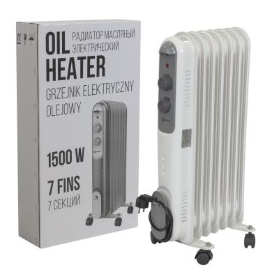 Радиатор масляный электрический, 220-240V, 50/60Гц, 1500Вт, ForceKraft FK-YL-B14E-7