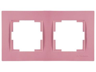 Рамка 2-ая горизонтальная розовая, RITA, Mutlusan 22208001211