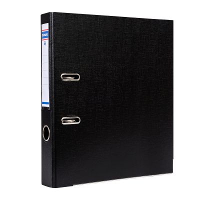 Папка-регистратор "Donau", A4, 50 мм, ПВХ, черный