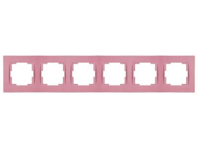 Рамка 6-ая горизонтальная розовая, RITA, Mutlusan 22208001611