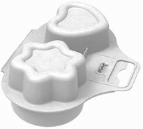 Контейнер для приготовления яиц в СВЧ "Express", снежно-белый BEROSSI ИК 34901000