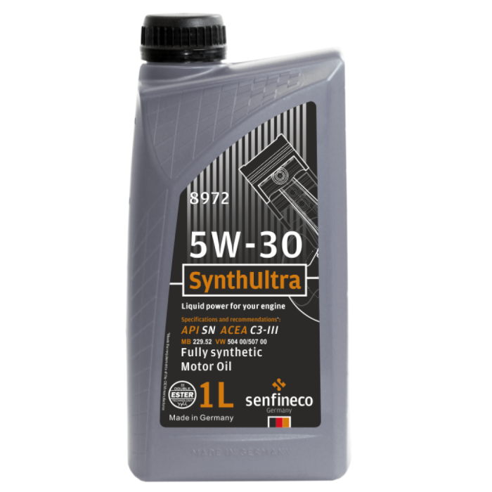 Масло моторное SynthUltra 5W-30 API SN ACEA C3-III, бут.1 л. Senfineco 8972