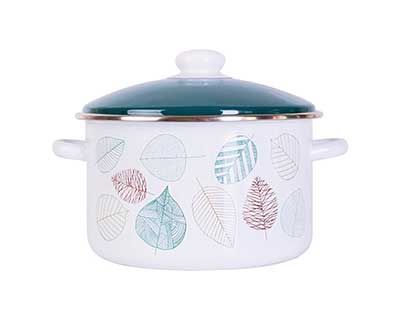 Кастрюля PRIMA COLLECTION Листопад 4,0л в инд. коробке Эмаль ООО PC101LF40