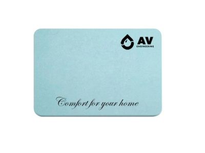 Коврик для ванной диатомитовый, бирюзовый, 60х40 см, AV Engineering AVEDM4060TU
