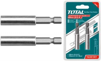 Держатель бит 60 мм TOTAL TAC461601 (2 шт)