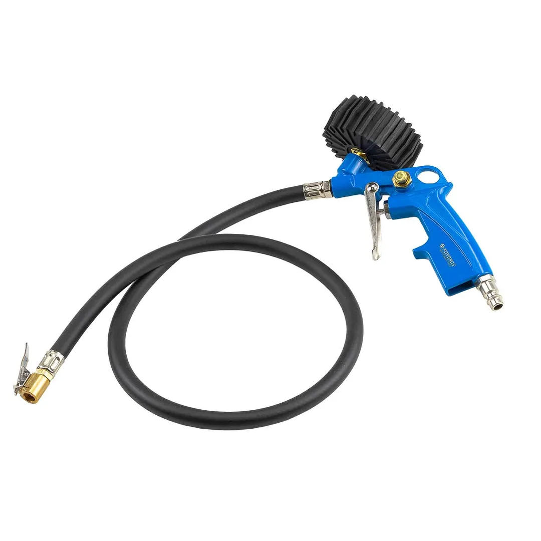 Пистолет для подкачки шин с монометром и шлангом 1 м. 0-15bar Forsage F-STG-32