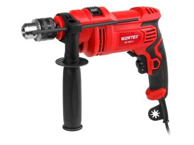 Дрель ударная DS 1307-1 в кор., 800 Вт, патрон ЗВП, 1 скор. WORTEX E2