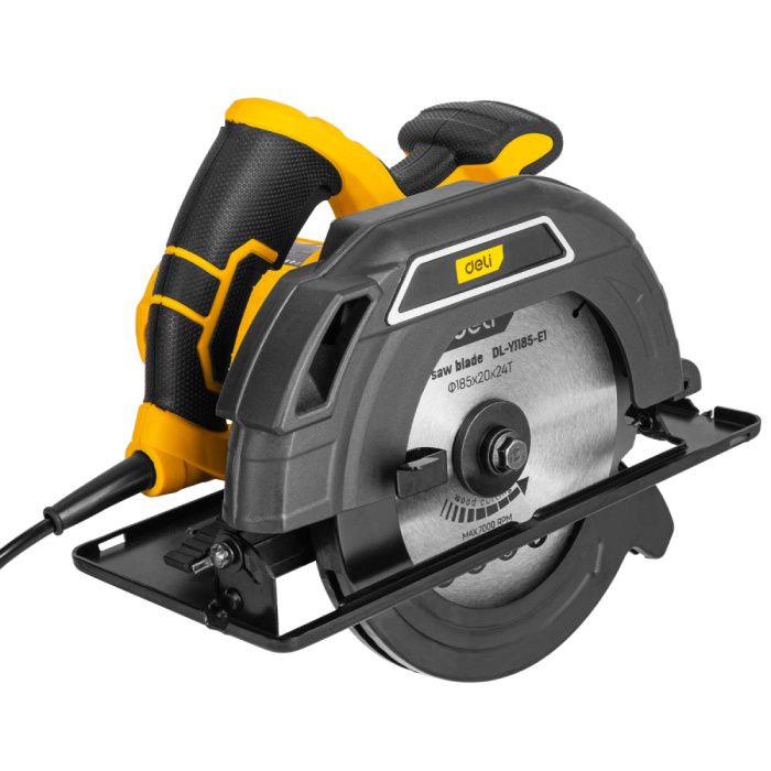 Пила циркулярная Deli YS YJ185-E1 1300 Вт, 185 мм, глубина до 61 мм