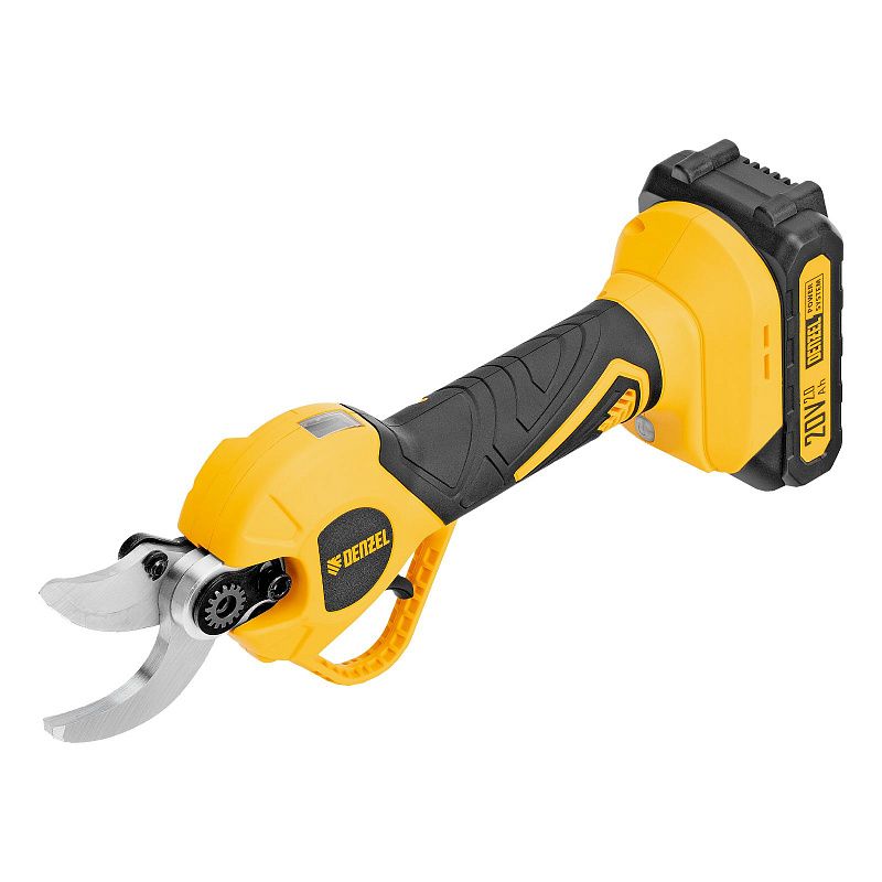 Секатор аккумуляторный, бесщет., CP-30BL, Li-Ion, 20 В, лезвия SK5 Denzel 59434