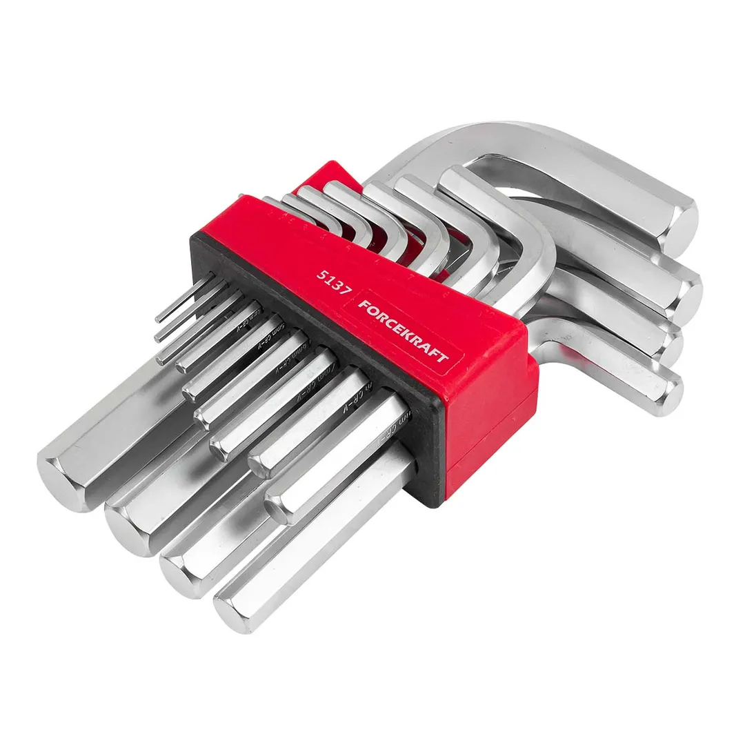 Набор ключей Г-обр. HEX 13 пр. 2-19 мм ForceKraft FK-5137