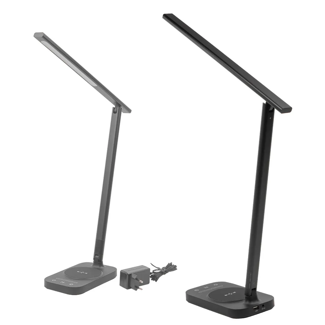 Светильник светодиодный настольный 220В, черный ForceKraft FK-DEA5076