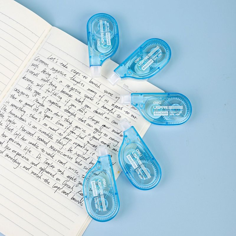 Корректор роллер "Uspire", 6х5 м/мм, голубой