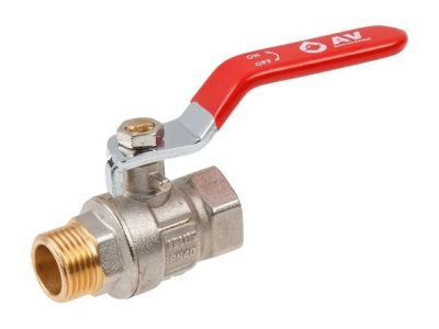 Кран шаровый 1/2'' нар.-вн. ручка PN40 AV Engineering AVE091012