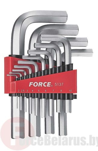 Набор 6-гр. ключей Force 5137 (2-19 мм) 13 пр.