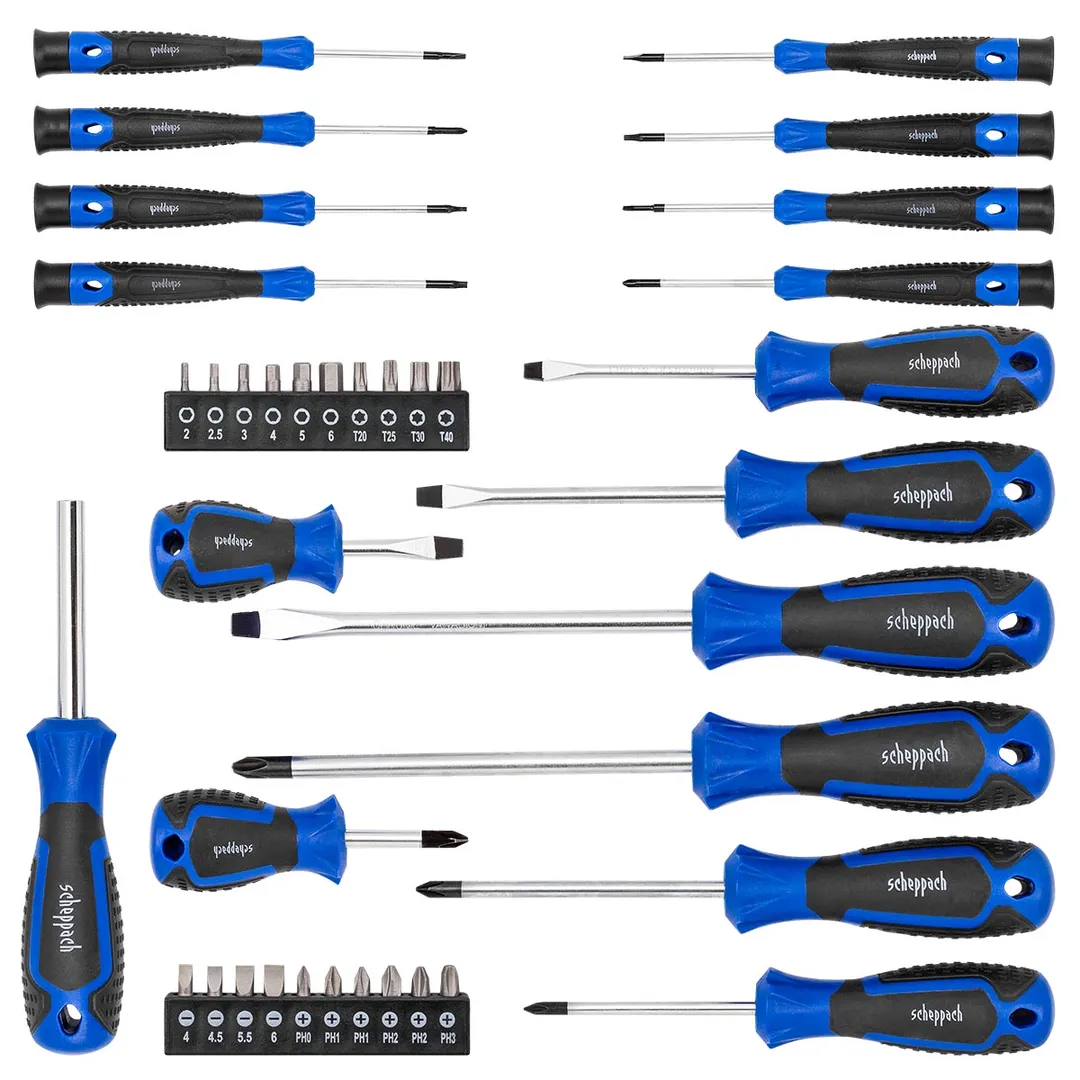 Набор отверток в комплекте с битами 37 пр Scheppach Sch-7037B