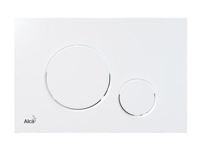 Кнопка управления для систем инсталляции, белая Alcaplast M670