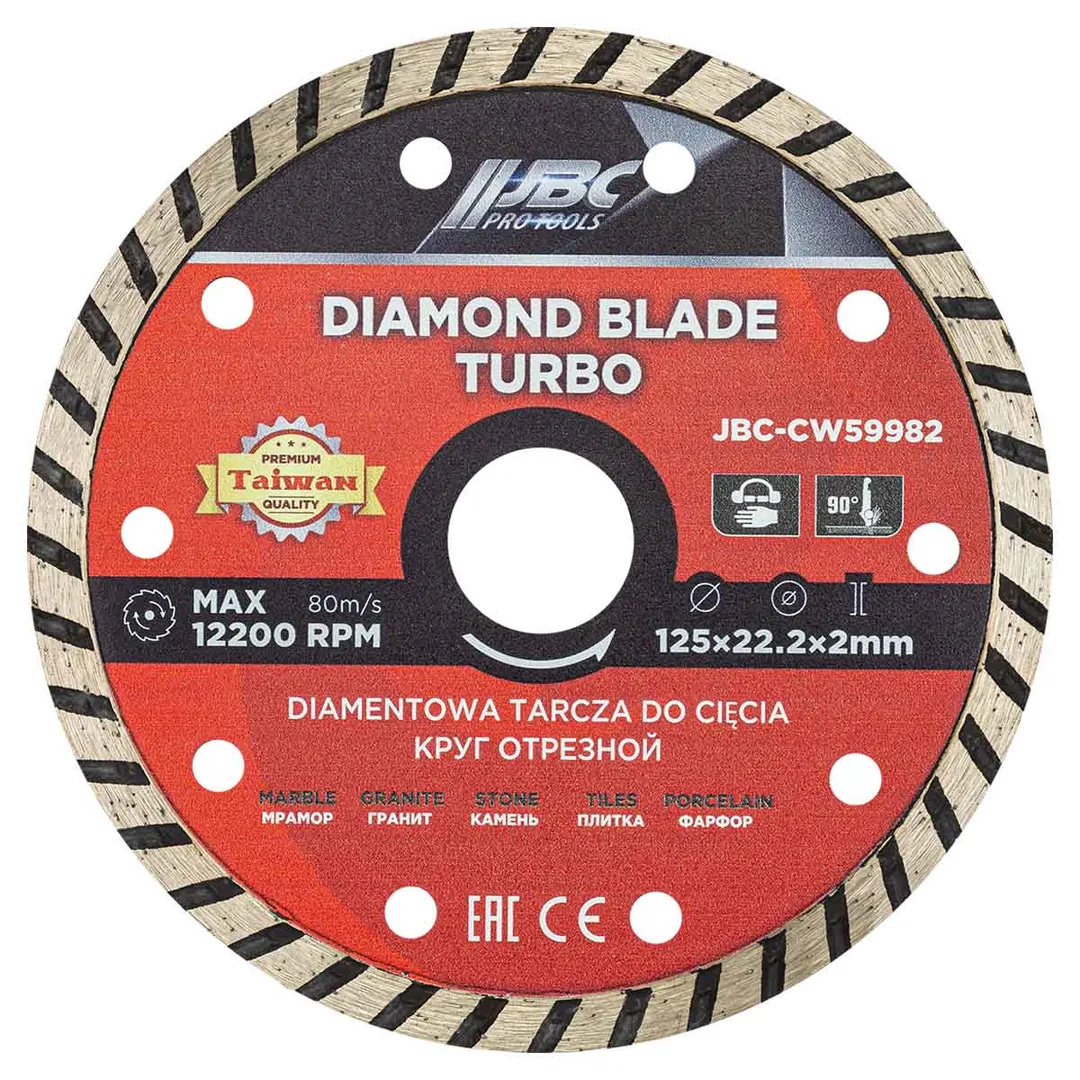 Алмазный отрезной круг 125х22,2х2 мм JBC JBC-CW59982