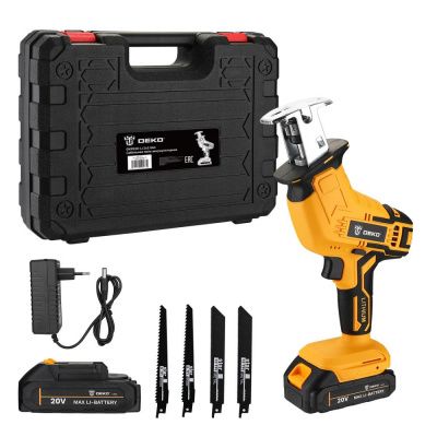 Пила сабельная аккумуляторная DKRS20-Li, 20В, 2x2.0Ач DEKO 063-4311