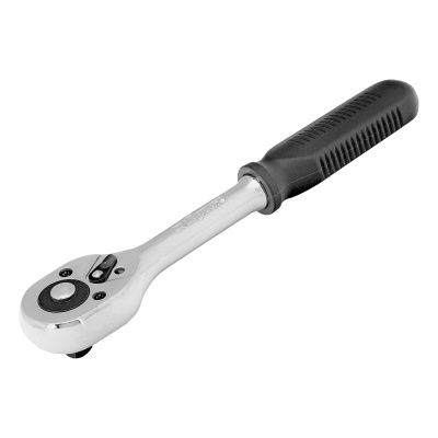 Трещотка 3/8", 45 зубьев, с быстрым сбросом, CrV, хром Сибртех 14002