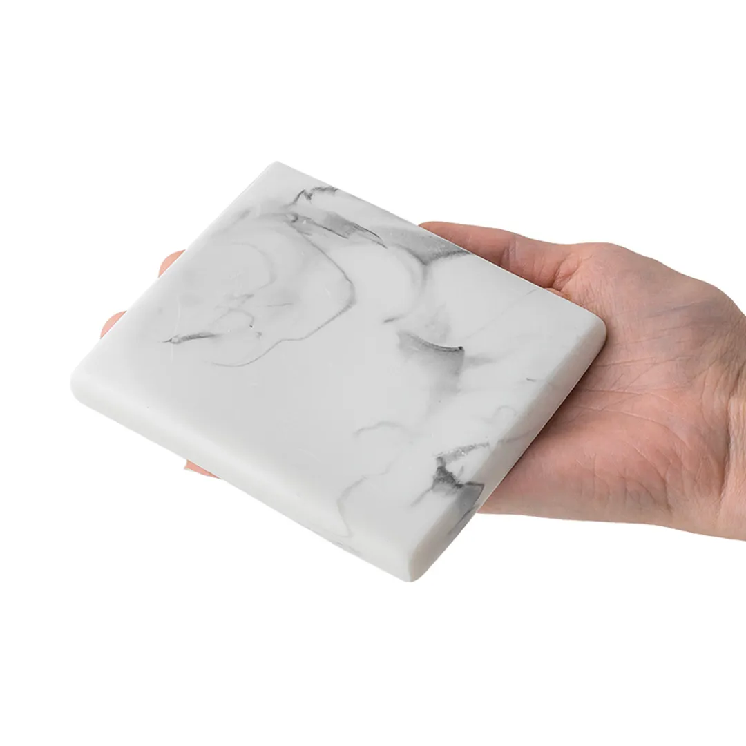 Набор для ванной комнаты 4 пр., мыльница, дозатор для мыла, подставка для зубных щеток, подставка для косметических аксессуаров La and Te beaute LT-BS-13