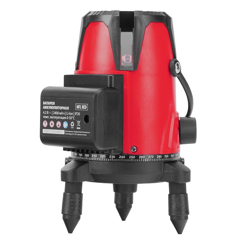 Лазерный уровень MFL RED, 30 м, красный луч, акк. Li 2400 mAh, сумка, резьба 5/8" MTX 35014
