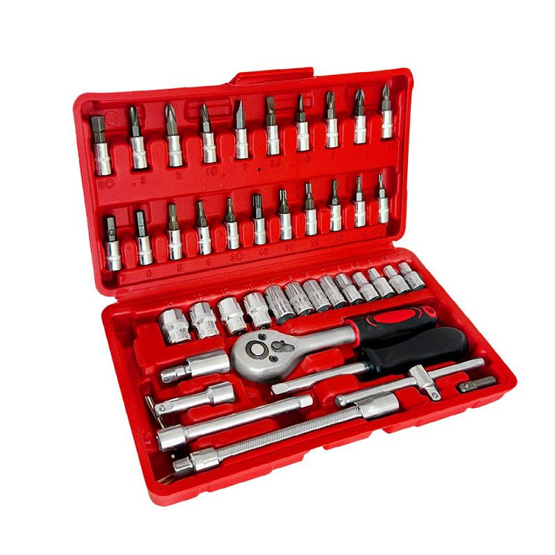 Набор инструментов 1/4" 46 пр 6-гр Horex GTY1230